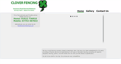 Desktop Screenshot of clover-fencing.co.uk