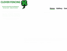 Tablet Screenshot of clover-fencing.co.uk